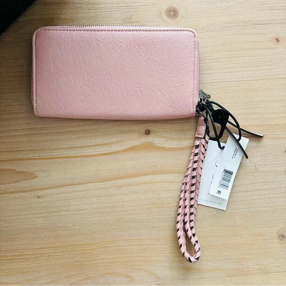 Jessica Simpson Blush Pink Women's Long Zipper Wallet Wristlet JS250009 - Picture 4 of 8